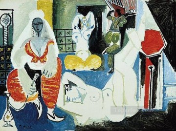 パブロ・ピカソ Painting - アルジェの女性たち ドラクロワ 9 世 1955 パブロ・ピカソ